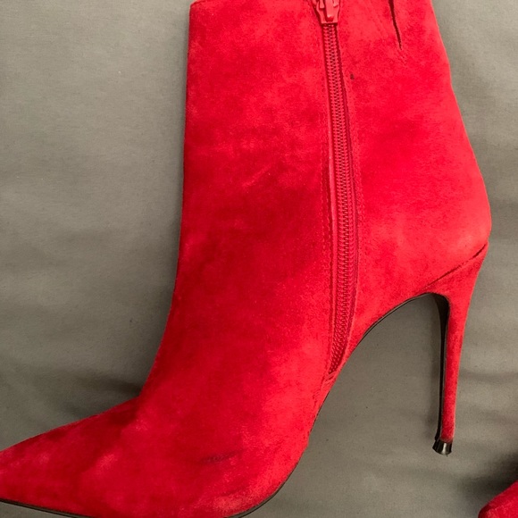 Aldo Shoes - Red felt booties Aldo Shoes - Red felt booties